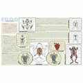 Frey Scientific Laminated Dissection Mat, 0.2 Mil Thick, Frog Anatomy Print 420.5030.1
